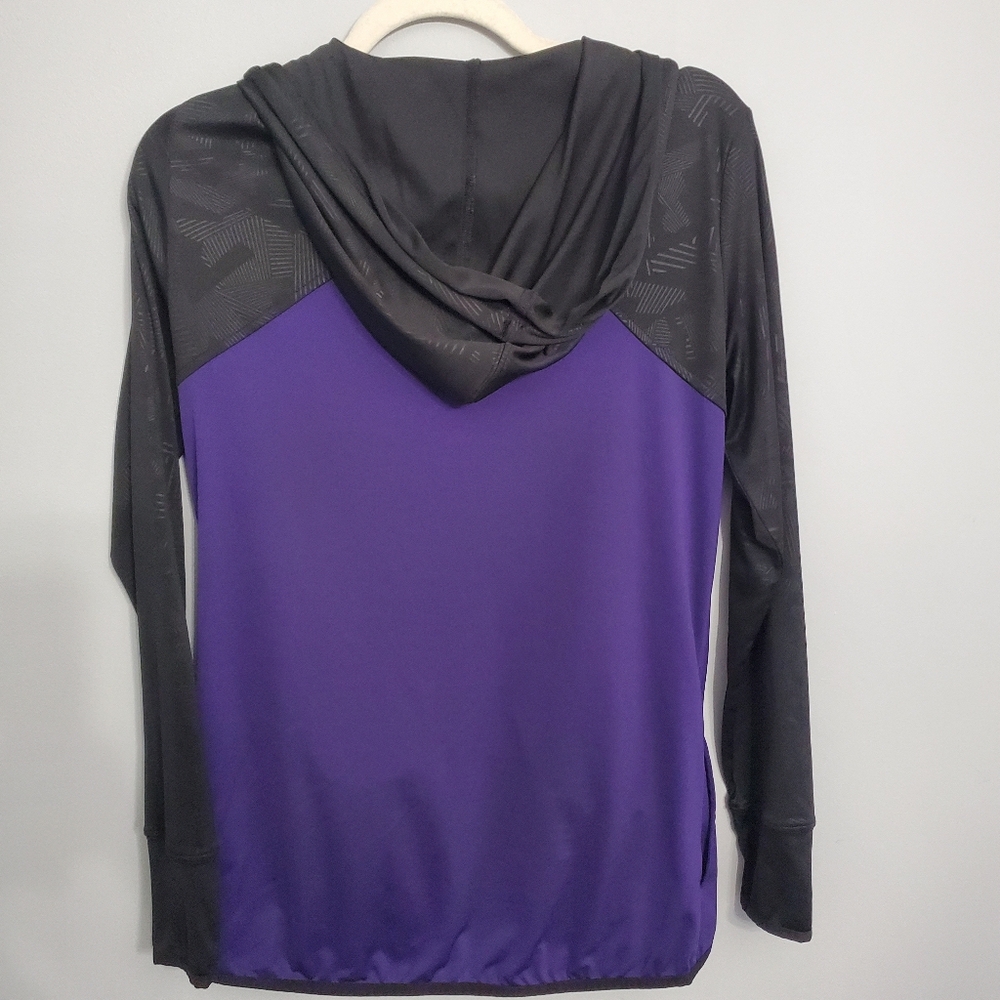 Fanatics Woman's Purple & Black Baltimore Ravens Zip-Up Hoodie Sz M Activewear - Picture 6 of 15
